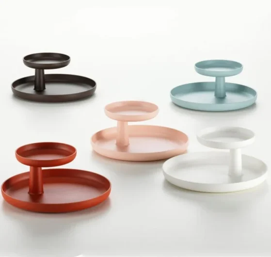 Rotary Tray Grigio Vitra assortimento colori