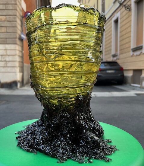 Vaso Gaetano-Pesce Spaghetti M in resina morbida