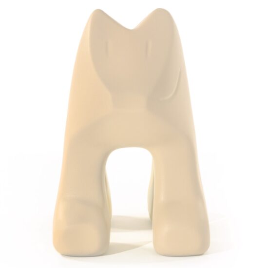 Sedia Julian Bianca Magis vista da davanti