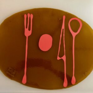 Tovaglietta Gaetano-Pesce Marrone trasparente Rosa